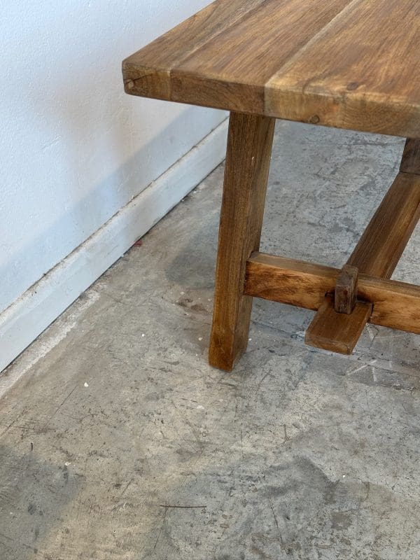 ⁦ספסל  עץ טיק ממוחזר 1.20⁩ – תמונה ⁦8⁩