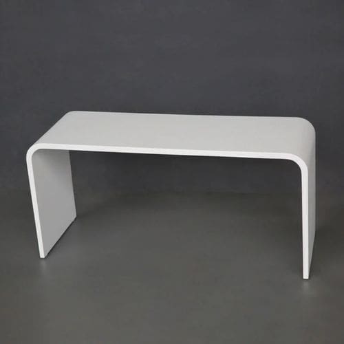 ספסל למקלחת LORA קוריאן אקרילי - לבן מט – תמונה 2