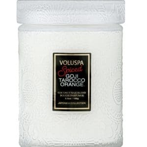 נר ריחני בצנצנת זכוכית 156 גרם - Spiced Goji Tarocco Orange VOLUSPA