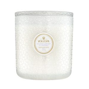 נר ריחני במיכל זכוכית ענק 3.5 קילו - Mountain Lavender & Chamomile VOLUSPA