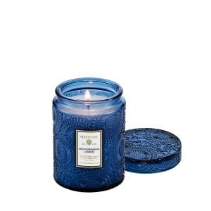 נר ריחני בצנצנת זכוכית 156 גרם - Mediterranean Lemon VOLUSPA
