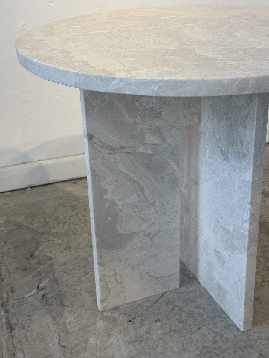 שולחן צד שיש T Marbel | ייצור אישי לפי מידה – תמונה 2