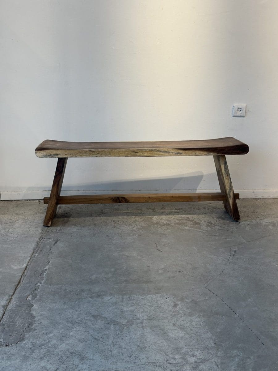 ספסל Sim מעץ סואר – בעבודת יד | 120 ס״מ