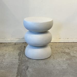 שולחן צד Malo – חרס לבן