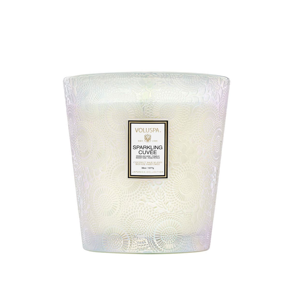 נר גדול 3 פתיליות 1070 גרם - SPARKLING CUVÉE VOLUSPA