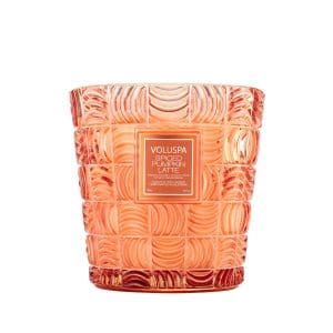 נר גדול 3 פתיליות‏ 1070 גרם - Spiced Pumpkin Latte Capsule VOLUSPA