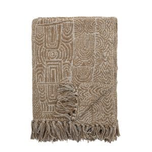 כירבולית כותנה ממוחזרת 160x130 ס"מ Bresso חום Bloomingville