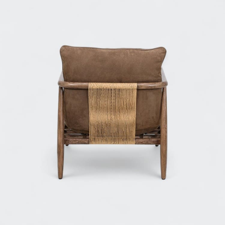 כורסא עור Lora אגוז – תמונה 3