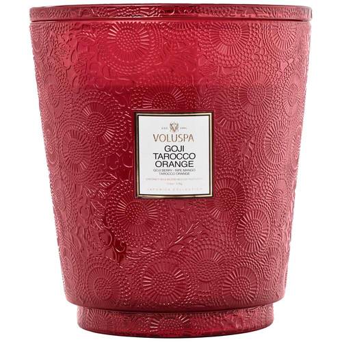 נר ריחני במיכל זכוכית ענק 3.5 קילו – Goji Tarocco Orange VOLUSPA